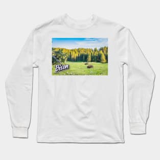 Bison at Yellowstone Long Sleeve T-Shirt